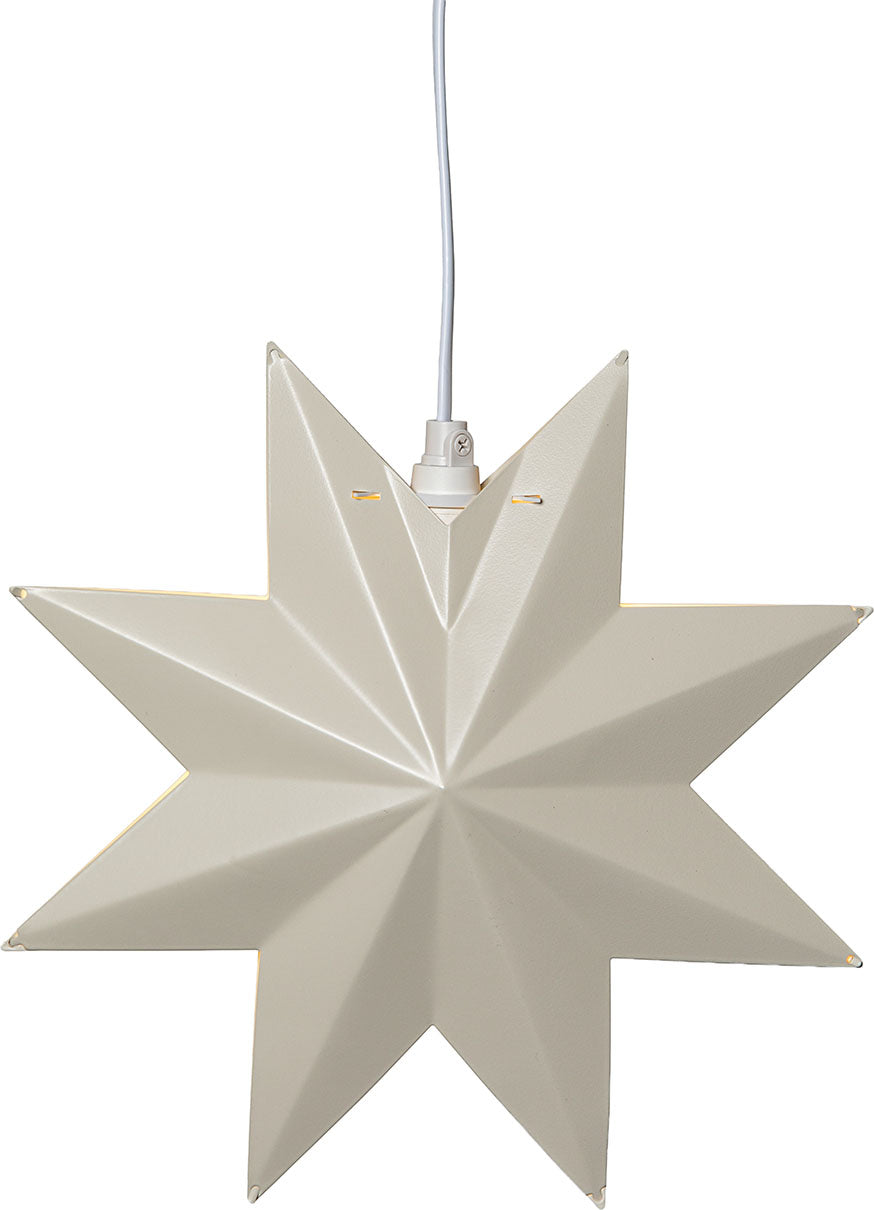 Classic metallitähti 28 cm beige