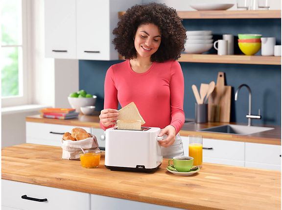 Braun HT1010WH Breakfast 1 leivänpaahdin