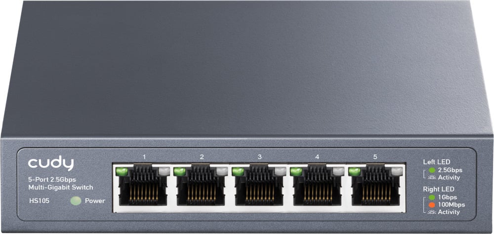 Cudy HS105 2.5 Gigabit 5-porttinen kytkin – kuva 1