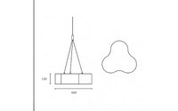 Innolux Triple 600 -riippuvalaisin, 3 x E27, 60 cm – kuva 3