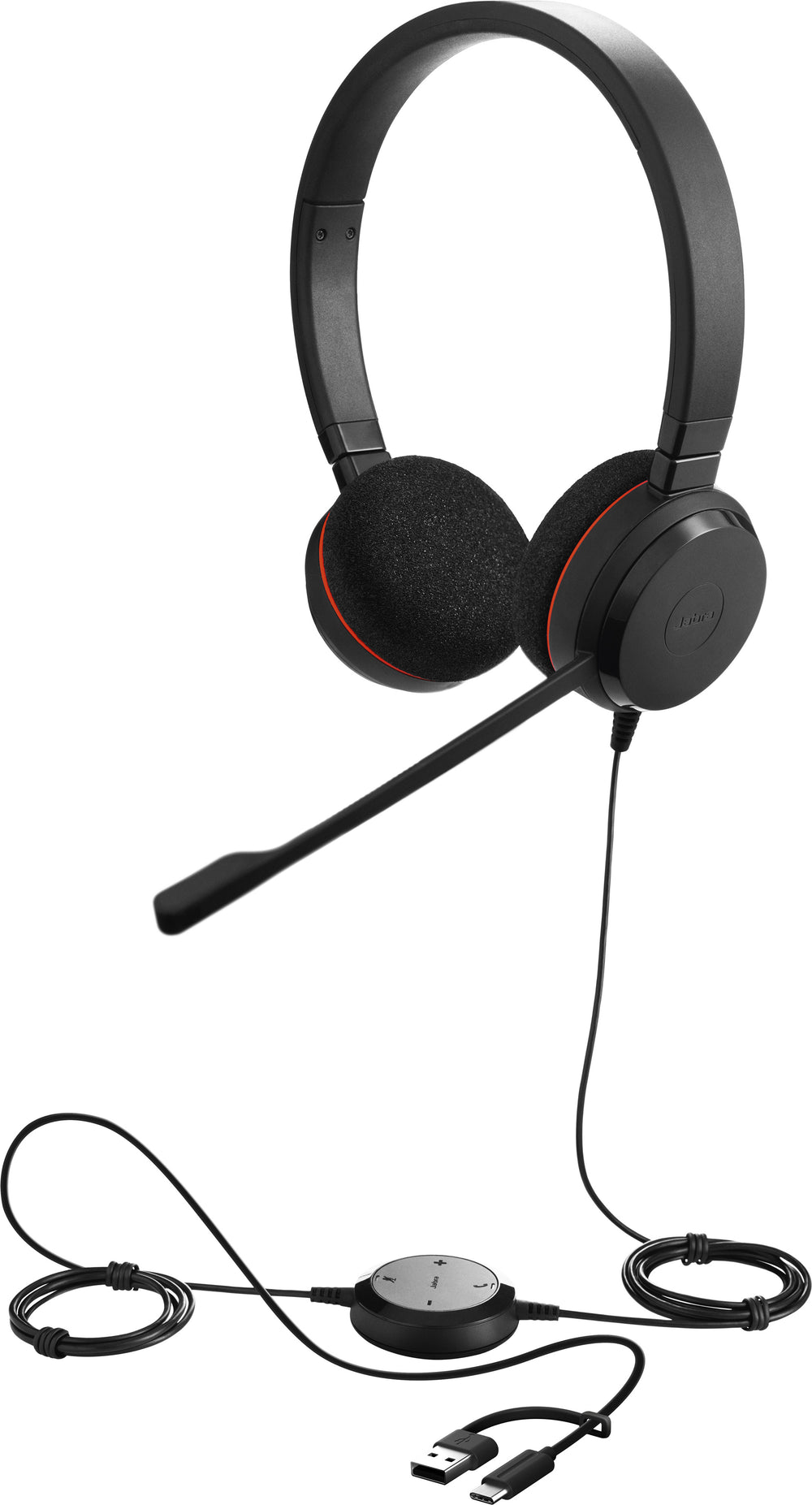 Jabra Evolve 20 kuulokemikrofoni, stereo, MS, USB-C/USB-A