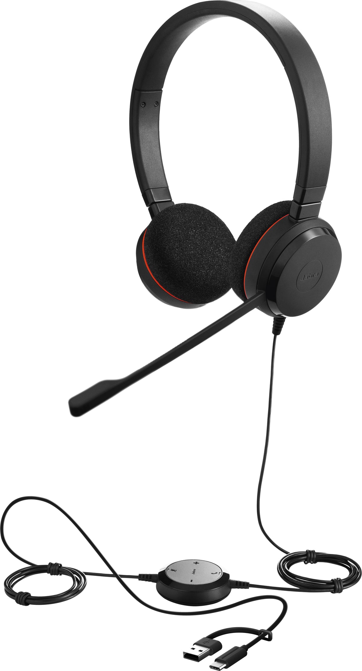 Jabra Evolve 20 kuulokemikrofoni, stereo, MS, USB-C/USB-A