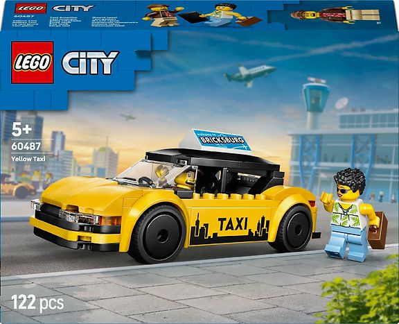 LEGO City Great Vehicles 60487 Keltainen taksi – kuva 1