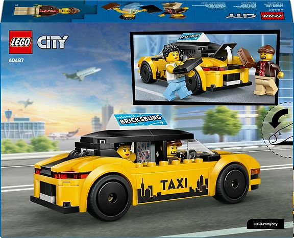 LEGO City Great Vehicles 60487 Keltainen taksi – kuva 2