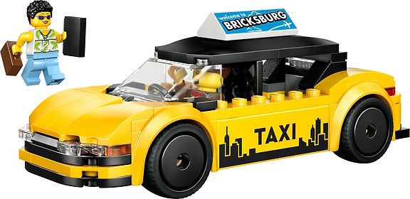 LEGO City Great Vehicles 60487 Keltainen taksi – kuva 4