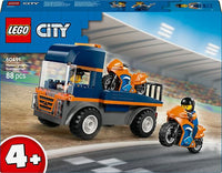 LEGO City Great Vehicles 60491 Moottoripyörän kuljetusauto – kuva 1