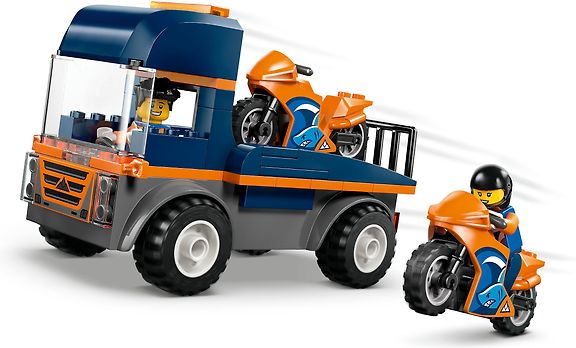 LEGO City Great Vehicles 60491 Moottoripyörän kuljetusauto – kuva 3