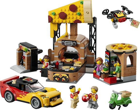 LEGO My City 60496 – Pizzaravintola ja toimituskulkuneuvot – kuva 3