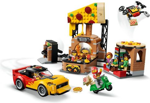 LEGO My City 60496 – Pizzaravintola ja toimituskulkuneuvot – kuva 4