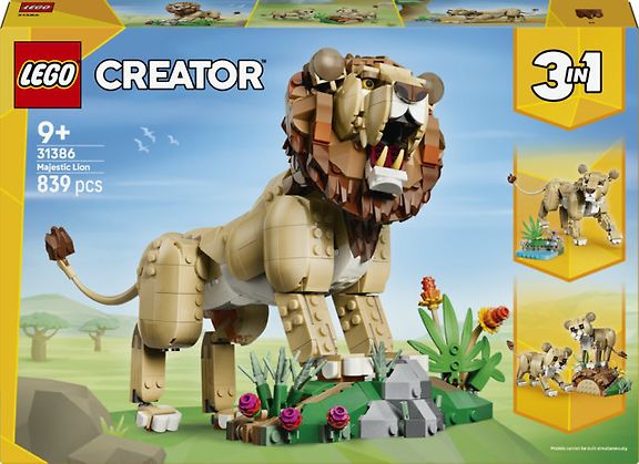 LEGO Creator 3in1 31386 Villieläimet: Majesteettinen leijona – kuva 1