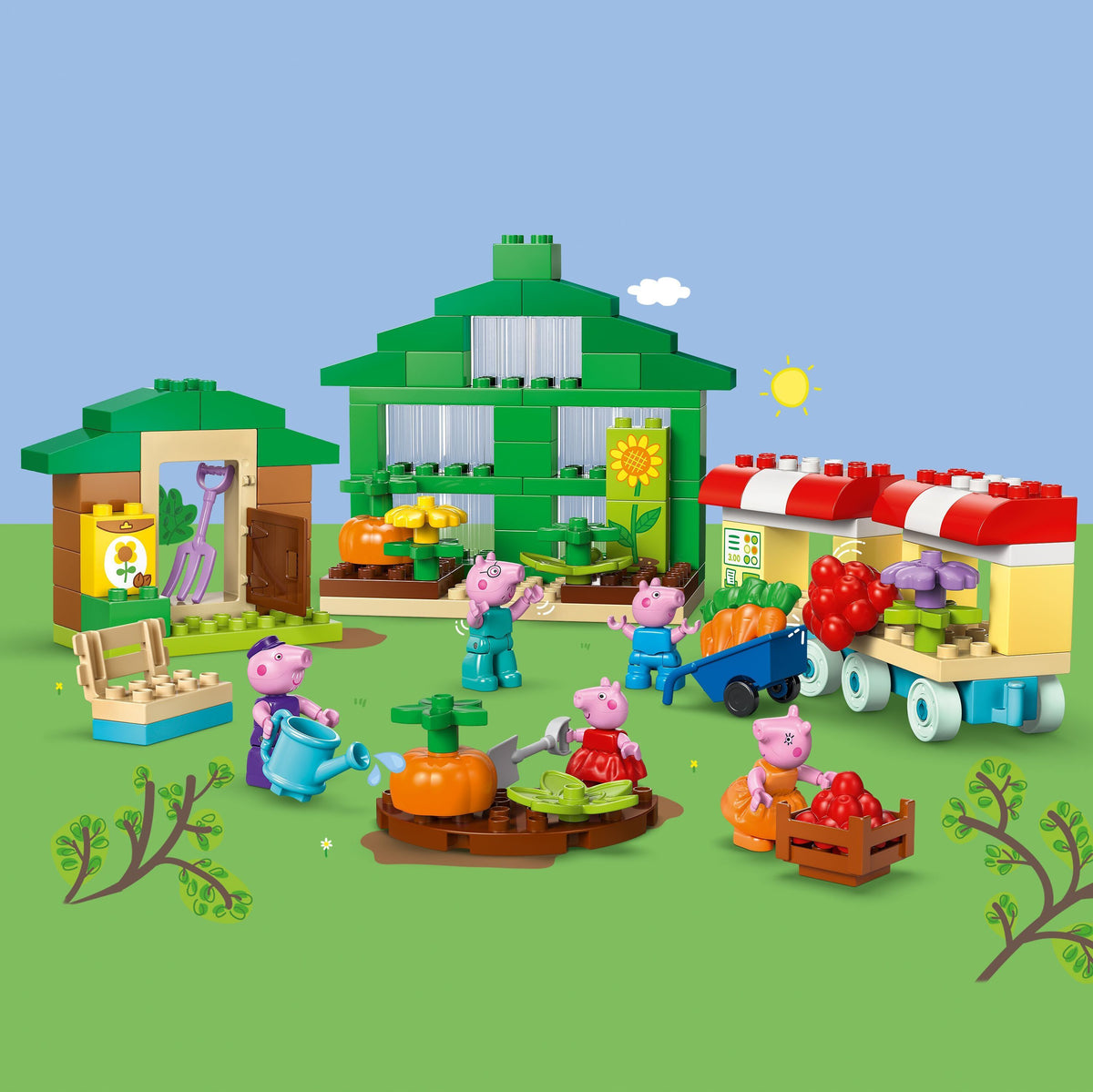 LEGO DUPLO Peppa Pig 10461 Ukkipossun puutarha ja kasvihuone – kuva 5