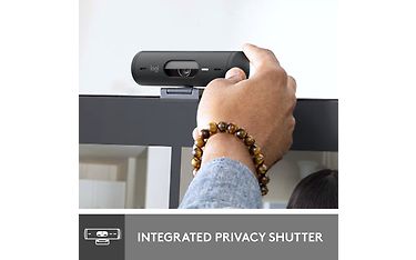 Logitech Brio 500 -web-kamera, musta – kuva 7
