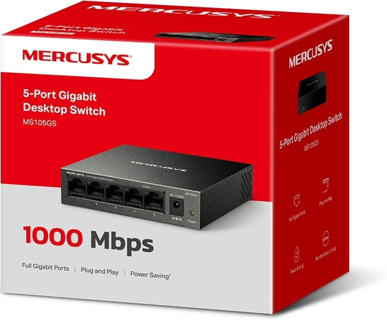 Mercusys MS105GS -5-porttinen kytkin – kuva 6