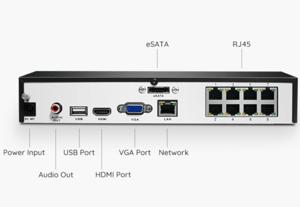 Reolink RLN8-410 NVR 4K UltraHD PoE-inspelare