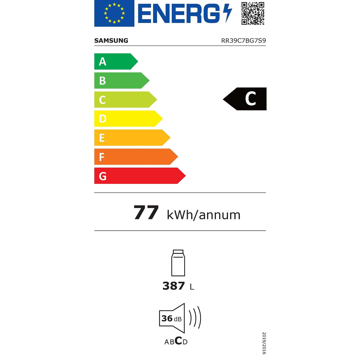 Samsung RR39C7BG7S9/EF jääkaapin mitat