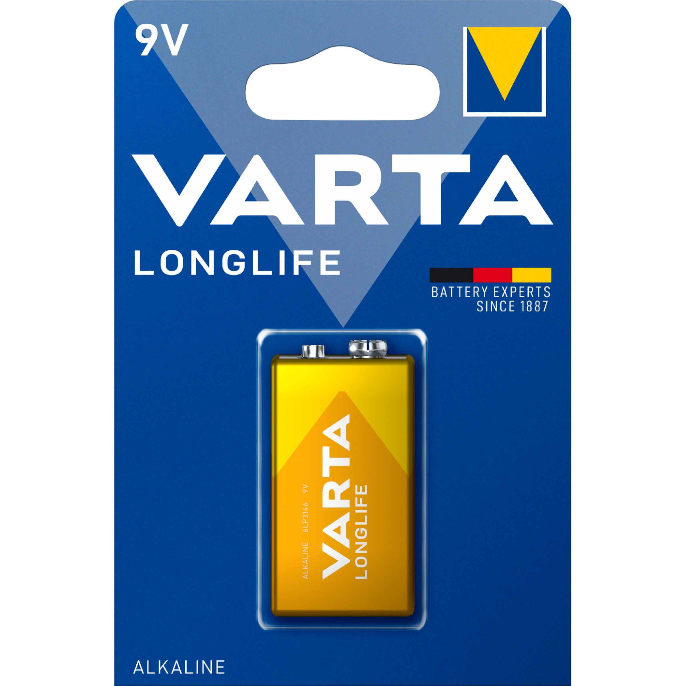 VARTA 6LR61 9,0V ALKALI E-BLOCK PARISTO, LONG LIFE - E-store.fi